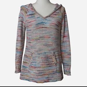 🌈 Eddie Bauer Westbridge Knit "Rainbow" Hoodie Size Medium